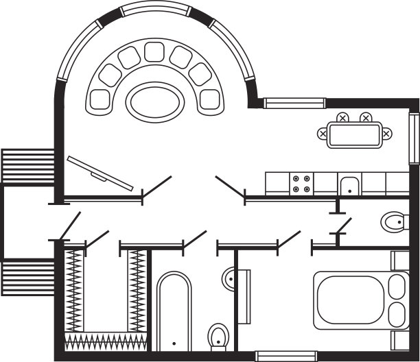 现代办公建筑平面、室内家具及施工图设计项目图片下载