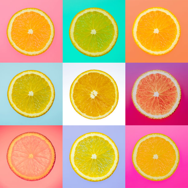 橘色的马赛克片图片下载