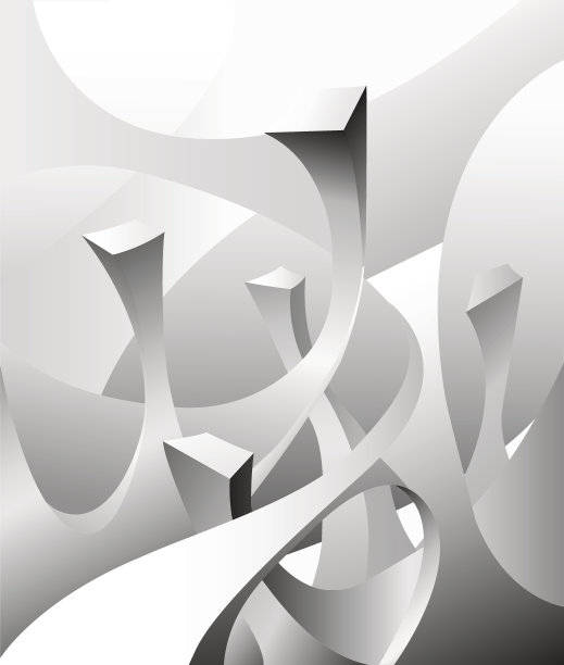 几何抽象的形状向上生长图片下载