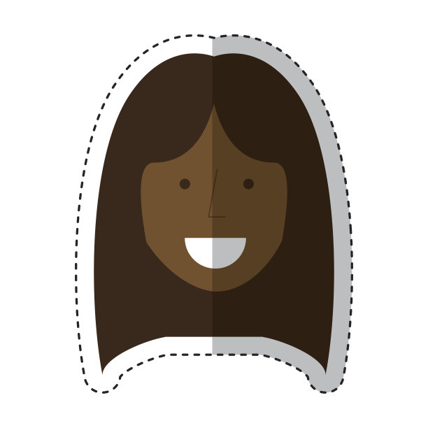 年轻女子头像素材图片