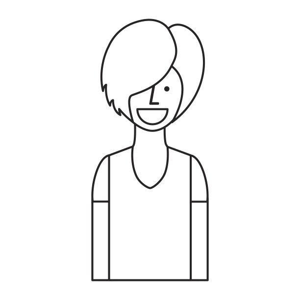 年轻女子头像素材图片