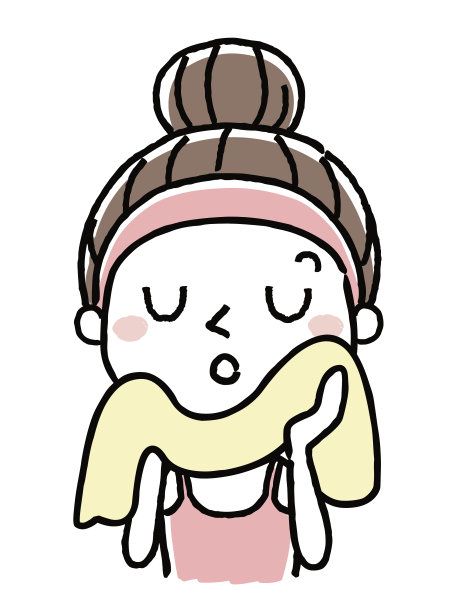 用毛巾洗脸图片下载