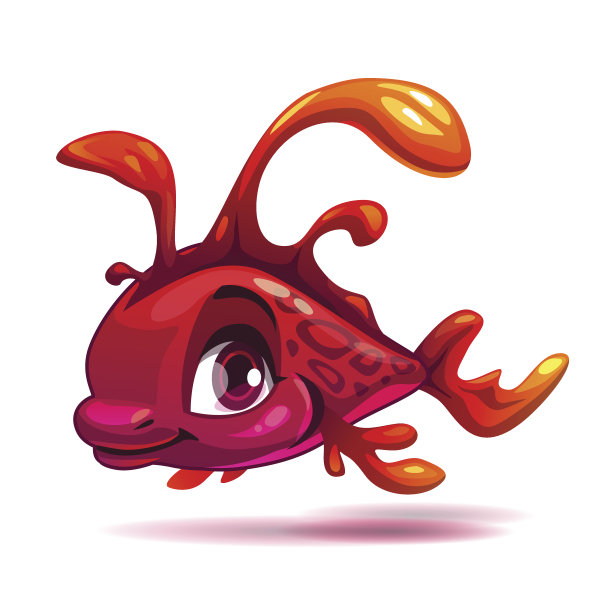 可爱的梦幻红鱼图片下载