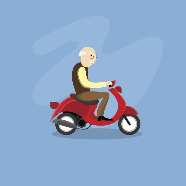 人骑助力车电动摩托车摩托车图片下载