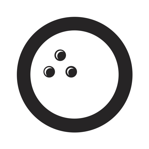 保龄球运动独立图标图片下载