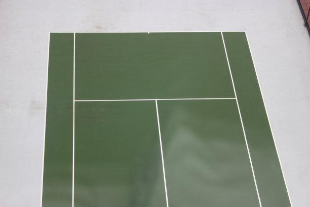 网球场绿白线图片下载