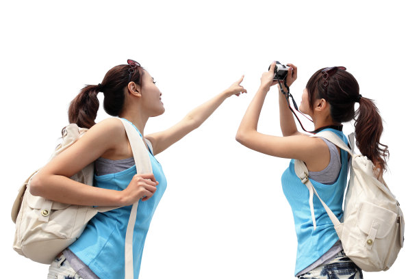 女人快乐旅行图片下载