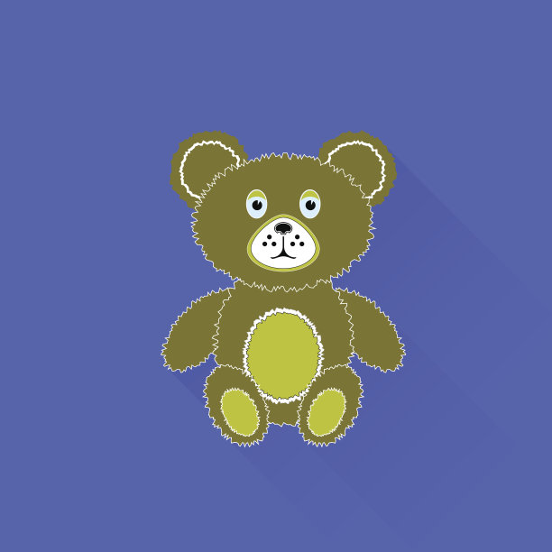 熊图标孤立图片下载