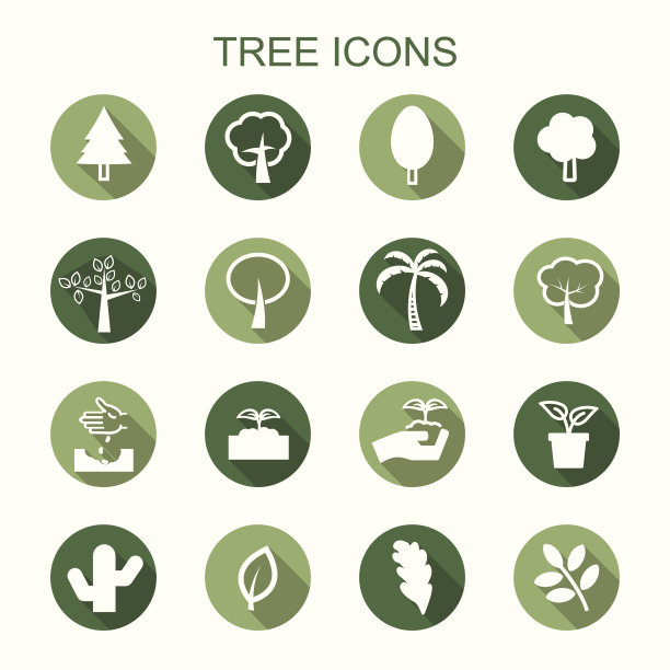 树长影图标图片下载