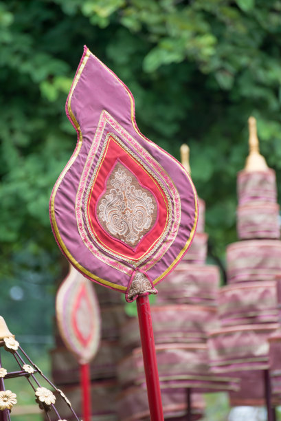泰国兰那游行的雨伞图片下载