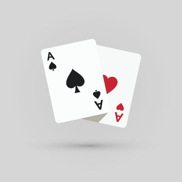 两个ace。赢得扑克手图片下载