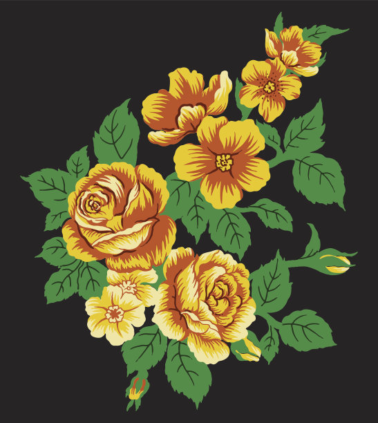 一束黄色的花。图片下载