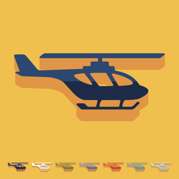 平面设计:直升机图片下载