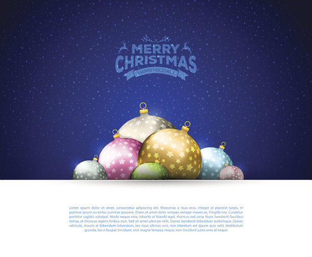 圣诞球模板背景图片下载