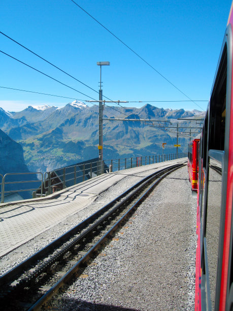 瑞士山地火车图片下载