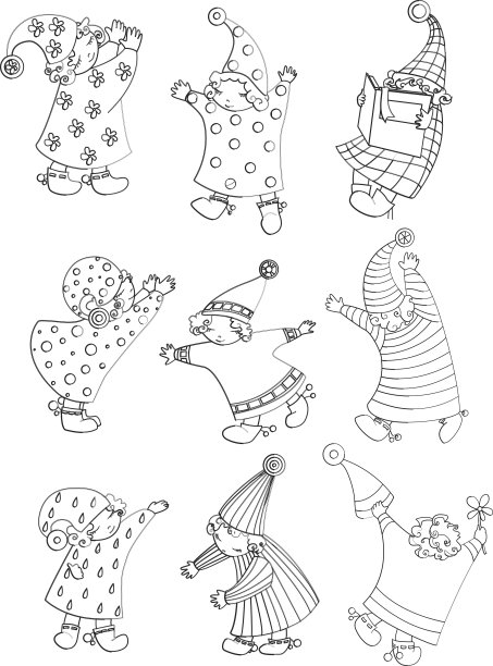 孩子们梦想有插画图片下载