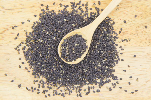 汤勺黑芝麻素材图片
