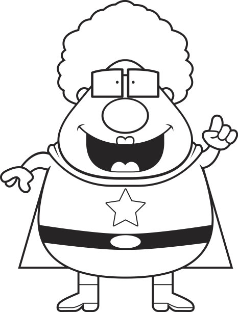 超级英雄奶奶的想法图片下载