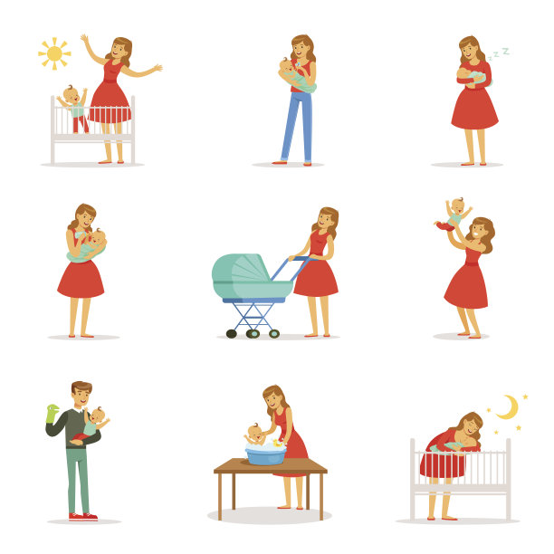 婴儿矢量图素材ID：161003374