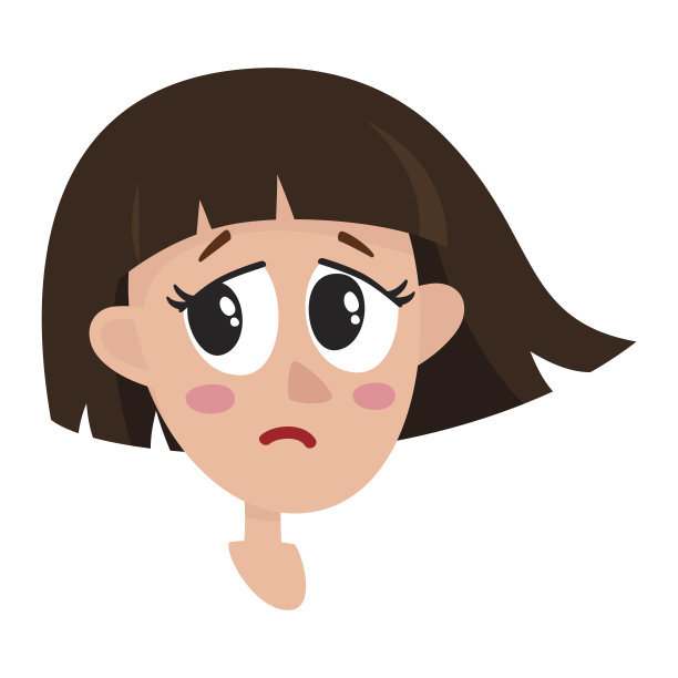 漂亮的深褐色头发的女人，哭泣的表情图片下载