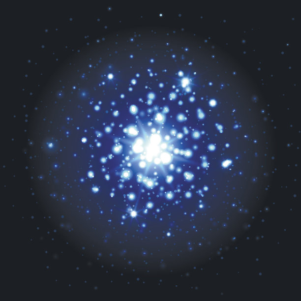 蓝色闪光火花背景图片下载