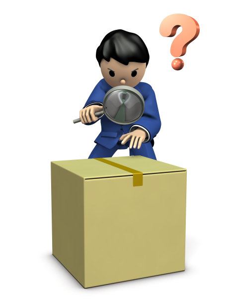 商人在找一个腐败的纸板箱。图片下载