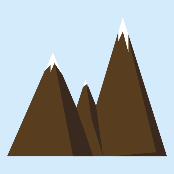 山图标或图标类型。图片下载