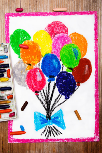 彩色的图画:彩色的气球图片下载