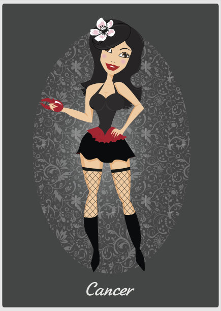 巨蟹座:一个漂亮的女孩图片下载