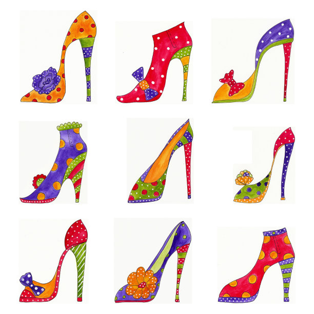 一套鞋的剪贴簿图片下载
