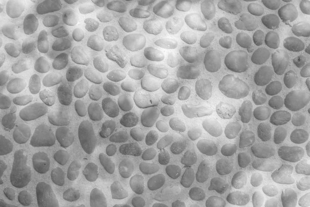 卵石石墙。图片下载