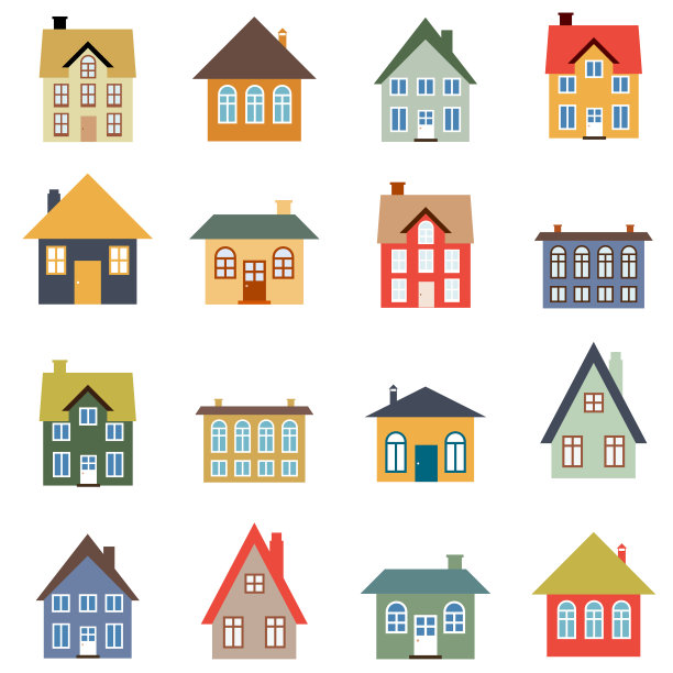 房子向量组图片下载