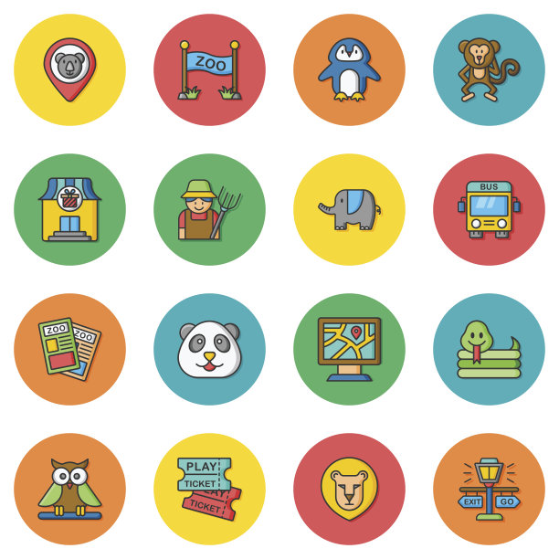 可爱的手绘图标图片下载