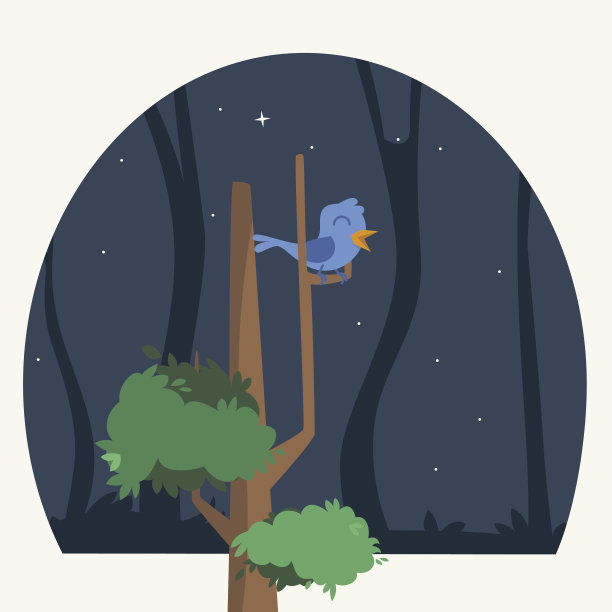 树上的蓝鸟图片下载