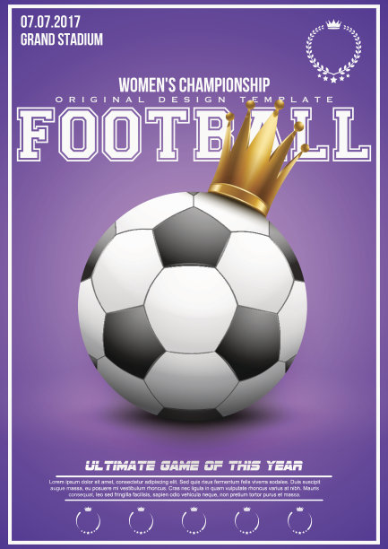 女子足球运动的海报图片下载