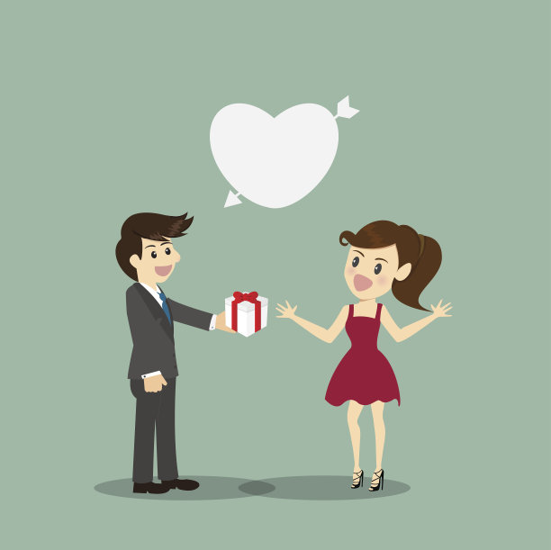 夫妇在爱。情人节快乐。图片下载