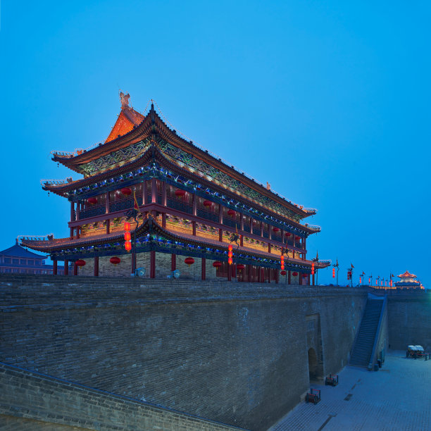 西安的古城墙图片下载