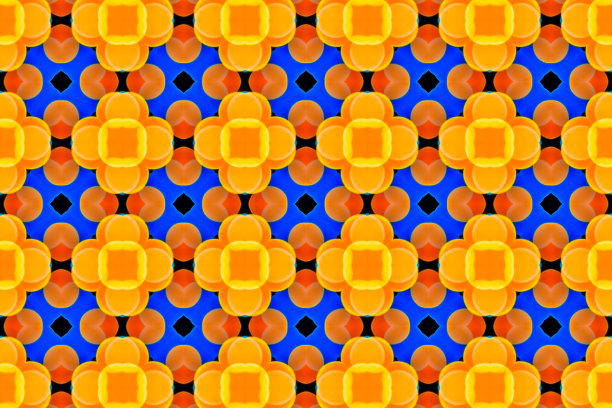 彩色模糊的万花筒图案图片下载