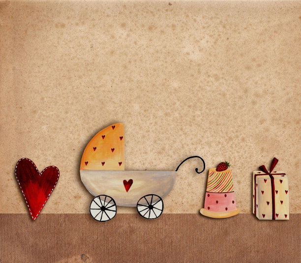 婴儿降生通知卡图片下载