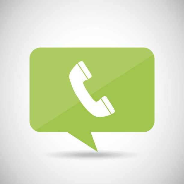 语音气泡与电话图标图片下载