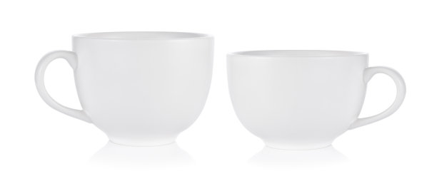 空咖啡杯上白图片下载