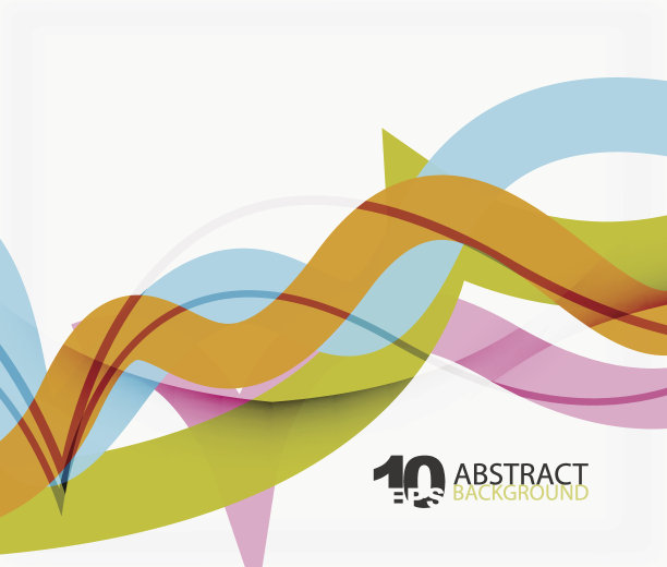 矢量波线抽象背景素材图片