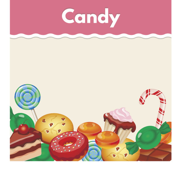 背景彩色贴纸糖果，糖果和蛋糕图片下载