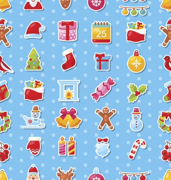 圣诞假期无缝纹理图片下载