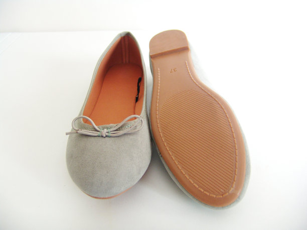 绿色的平底鞋图片下载