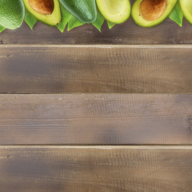 牛油果在图像边界与文本复制空间。图片下载