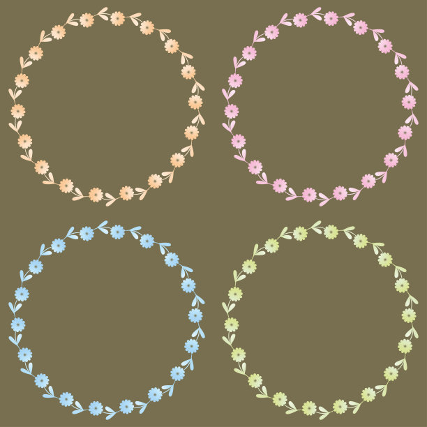 一套四个小花架图片下载