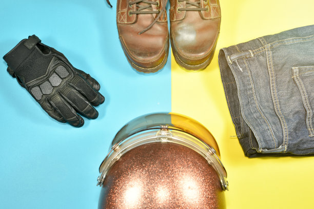 衣服和配饰的彩色背景图片下载