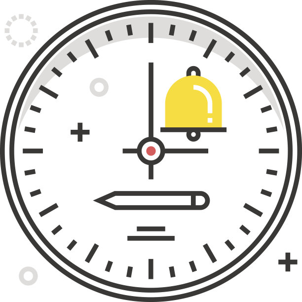 彩色方块时钟图标、背景和图形图片下载