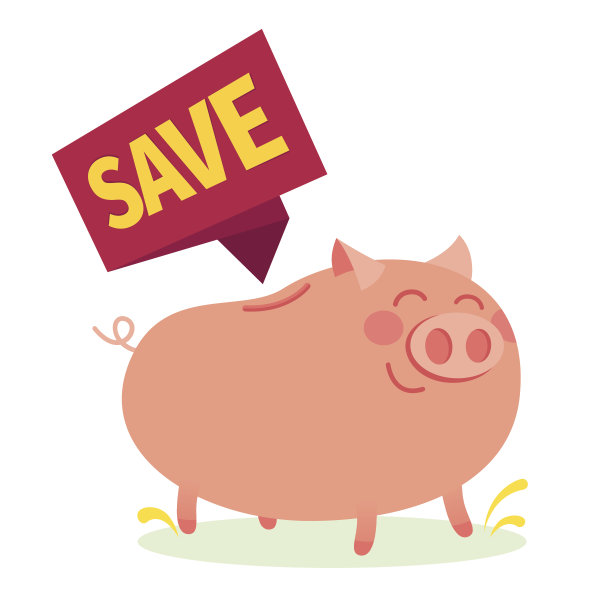 业务设计。很开心的钱猪。矢量插图。图片下载